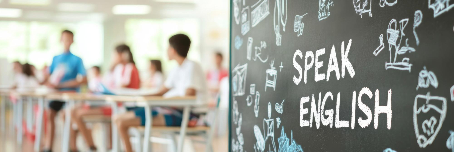 Studenti di diverse età che imparano l'inglese